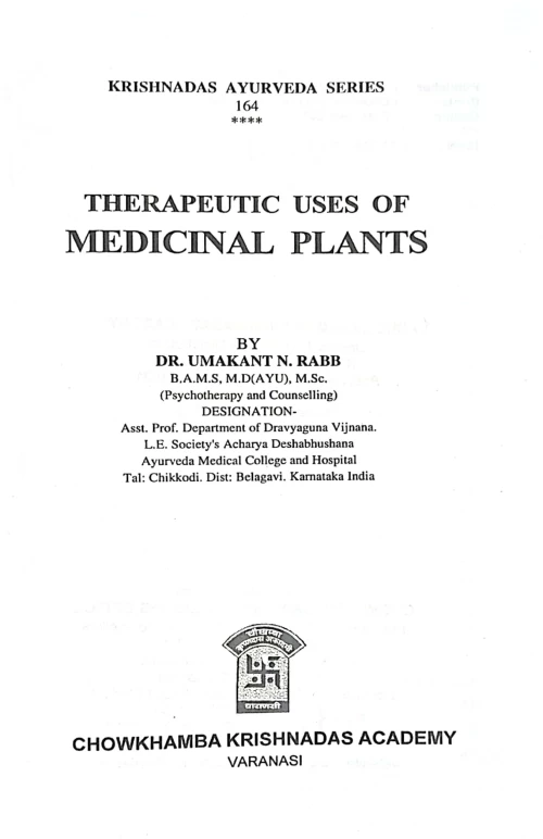 Therapeutics Uses of Medicinal Plants